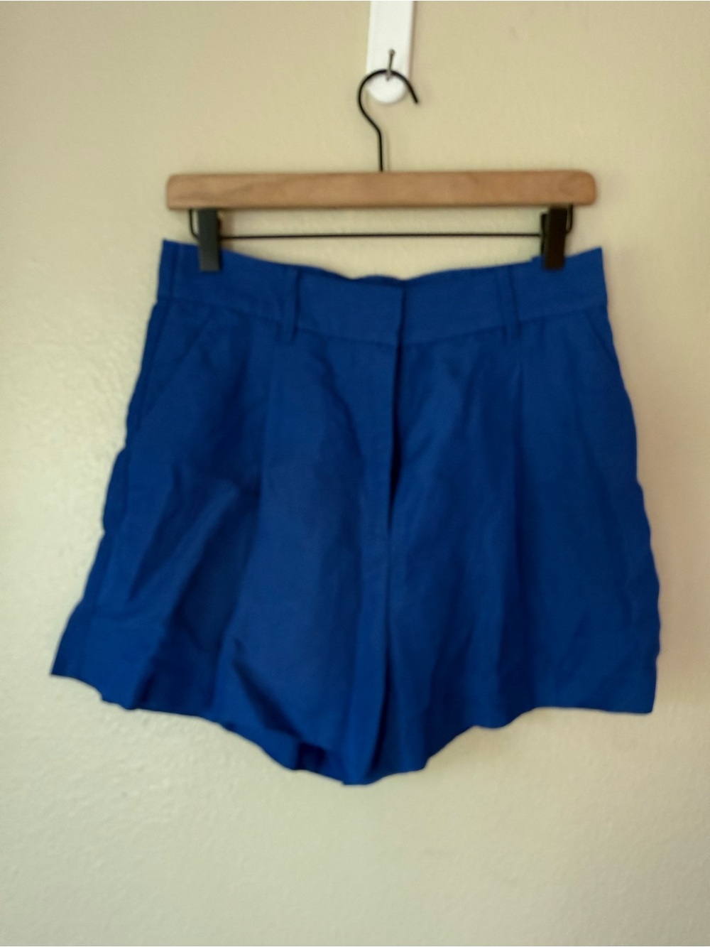❇️H&M Royal Blue Women's High-Waist linen Blend Shorts 2 for $22❇️